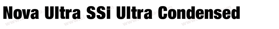 Nova Ultra SSi Ultra Condensed字体转换